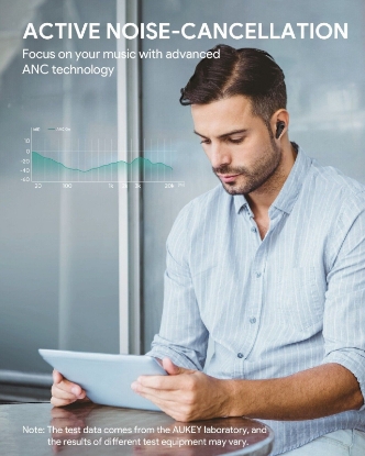 Imagen de Auriculares inalambricos calidad Auriculares con Estuche de Carga AUKEY Soundstream EP-N7 Color Negro